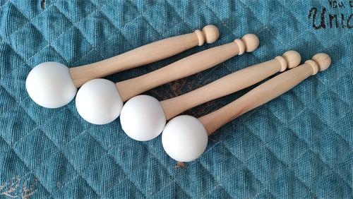 Baquetas o mazos para cuencos cantores de cristal