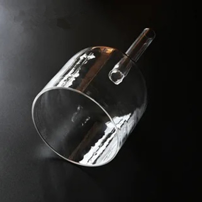 Cuencos cantores de cristal transparente de 8 pulgadas