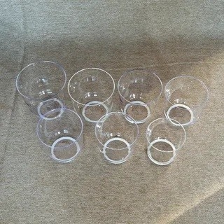 Cuenco de canto de cristal transparente para terapia de sonido