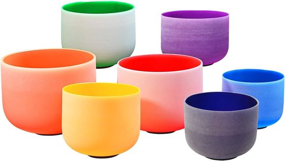 Fabrica de Quarzo de color helado Cantando cuencos para la curación de sonido vender directamente
