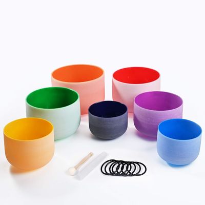 Fabrica de Quarzo de color helado Cantando cuencos para la curación de sonido vender directamente