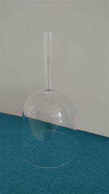 Cuencos de cristal transparentes con mango