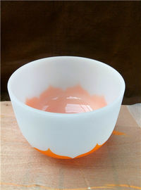 Orange Chakra Lotus Set Cuarzo Cristal Cantando Cuencos 440HZ de la más alta calidad hecha en China