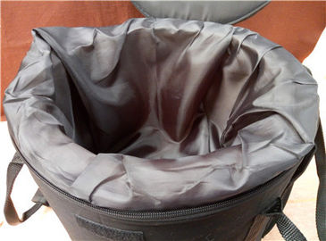 Funda de transporte acolchada negra de algodón puro para cuencos cantores de cristal de cuarzo, fabricada en China. Fácil de transportar.