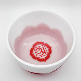 Cuencos cantores de cristal de cuarzo Chakra Lotus de 8 pulgadas, B 440HZ, precio al por mayor, fabricados en China