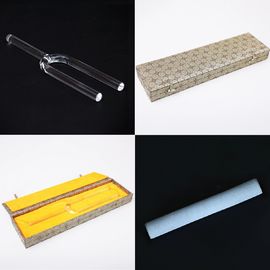 Tenedor de afinación de cristal de cuarzo para sanación y relajación de sonido 16 mm