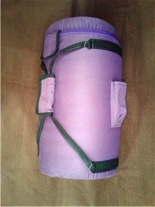 Púrpura 100% de algodón de la caja de transporte para el mango de cristal de los cuencos de canto precio al por mayor